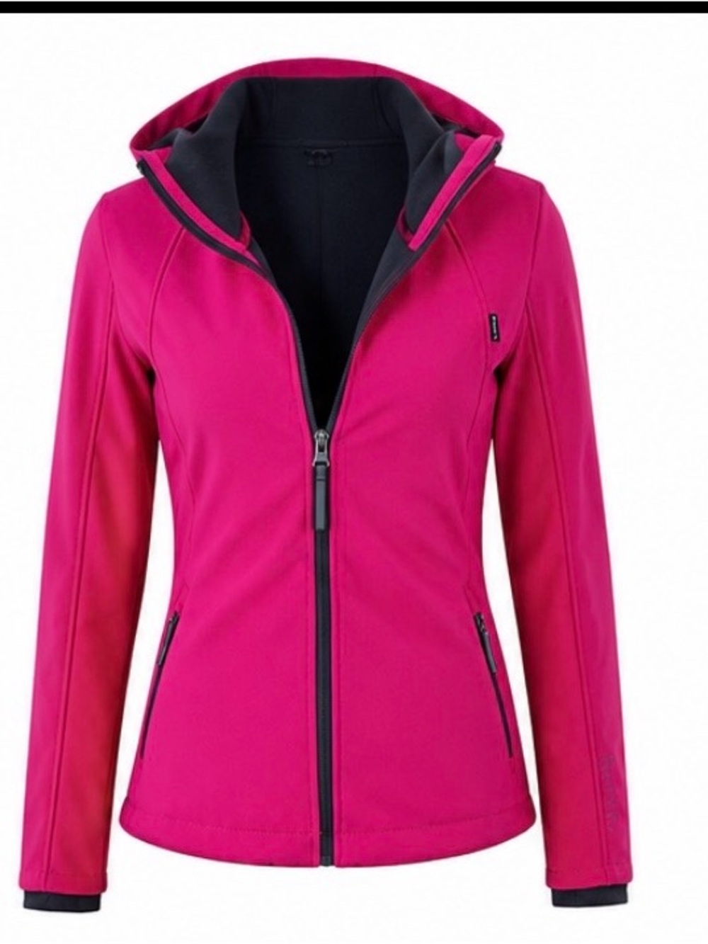 Bench Pink Fleece-Lined Full-Zip Softshell Jacket XS XS